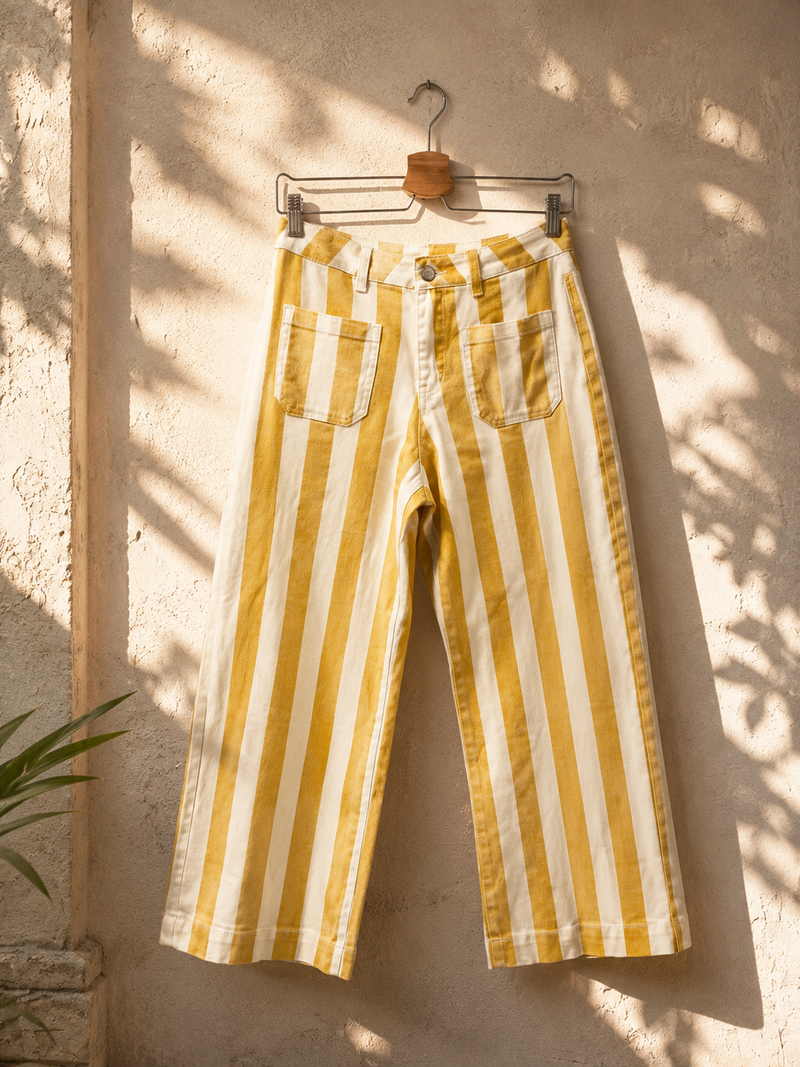 Pantalón Capri Rayas