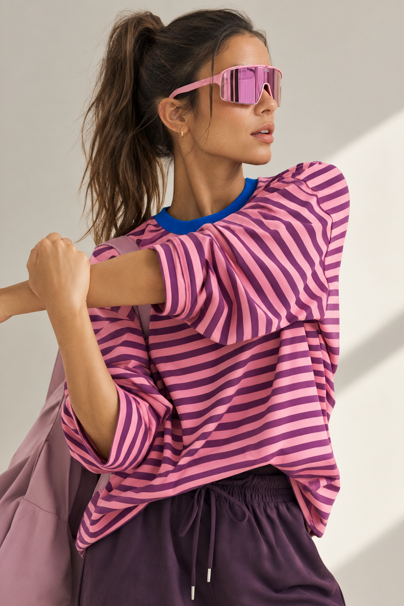 Camiseta Oversize Rayas