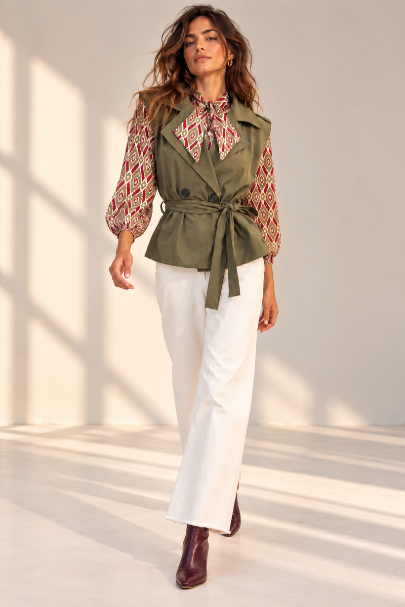 Pantalón Denim Blanco