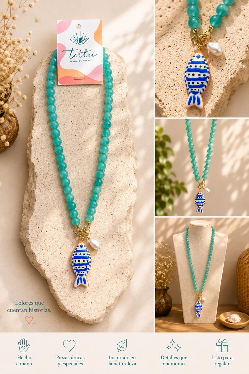 Collar Largo Pez