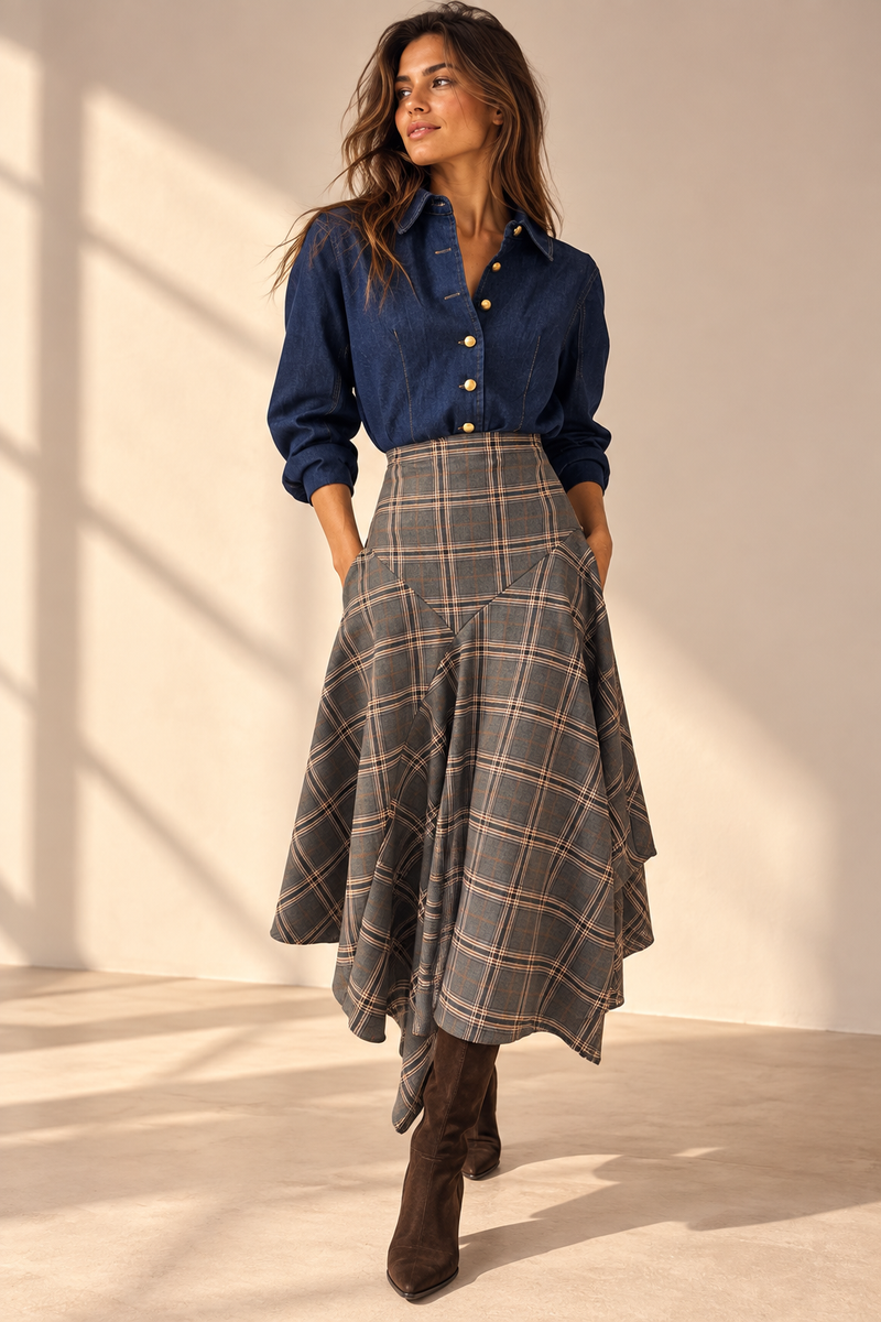 Camisa Vaquera Botón