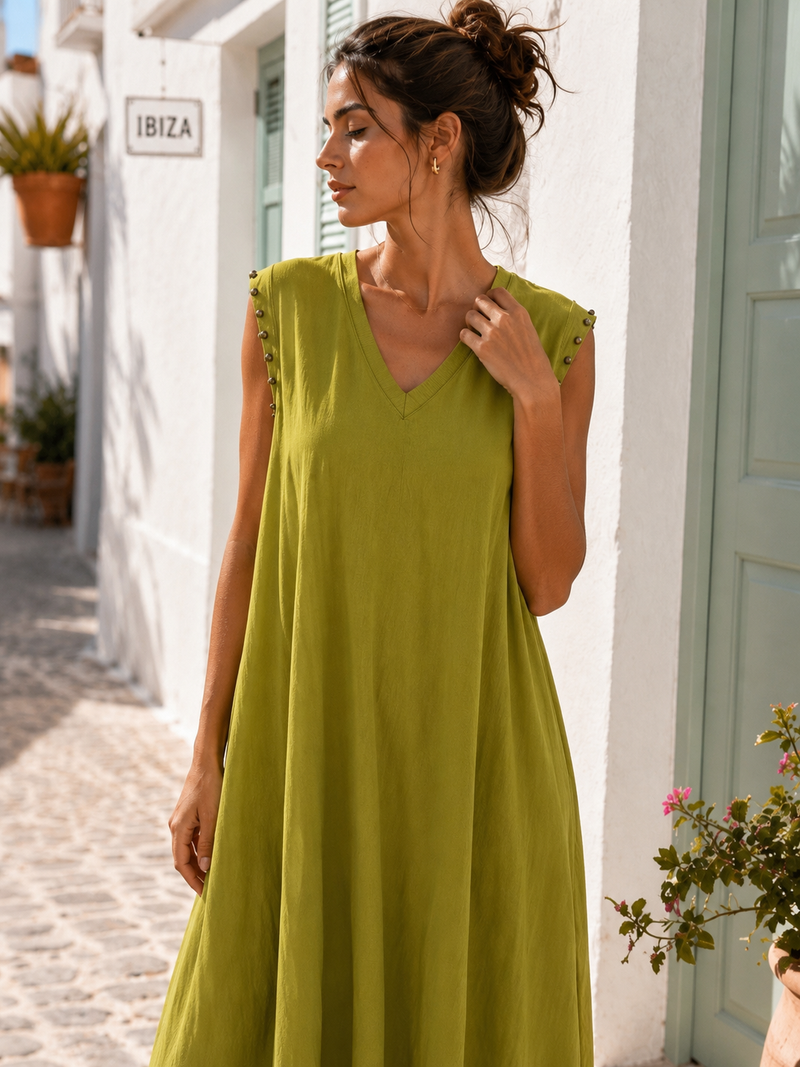 Vestido Oversize Tachas