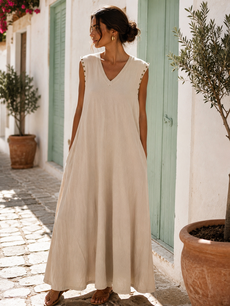 Vestido Oversize Tachas
