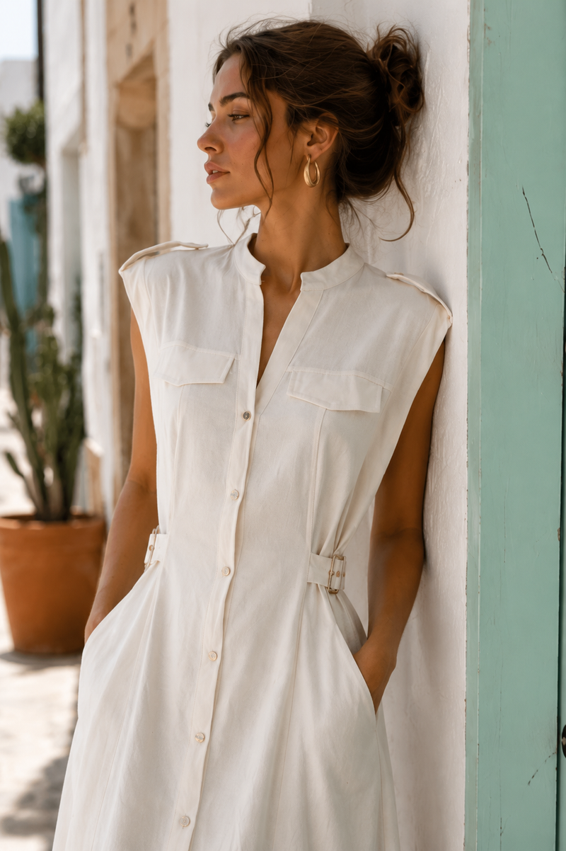 Vestido Lino Casei