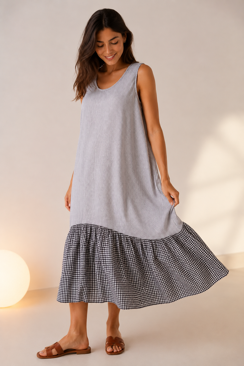 Vestido Combinado